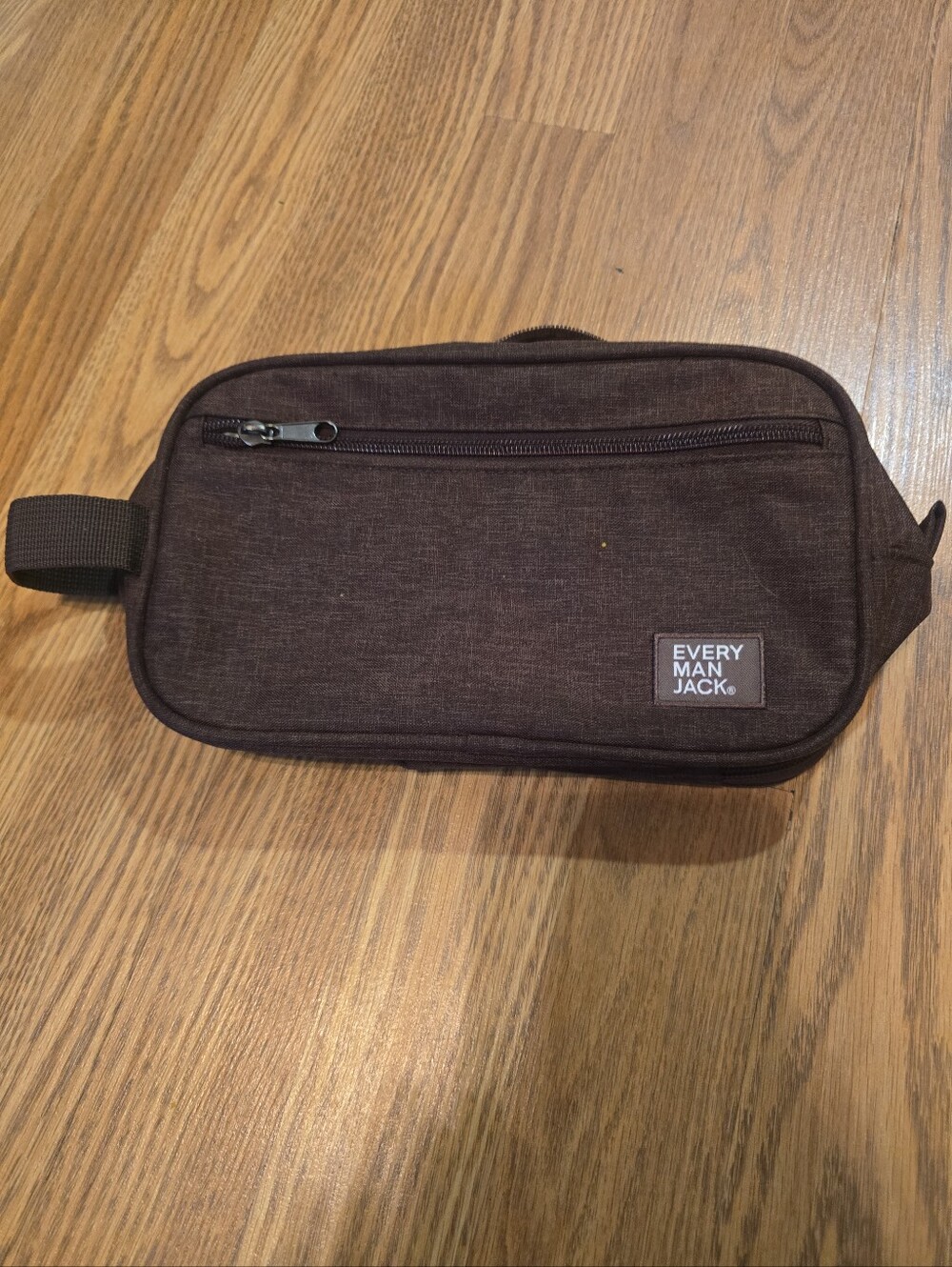 Brown Toiletry Bag - Travel Dopp Kit